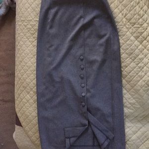 Fashion Bug long Pencil Skirt gray sz 12